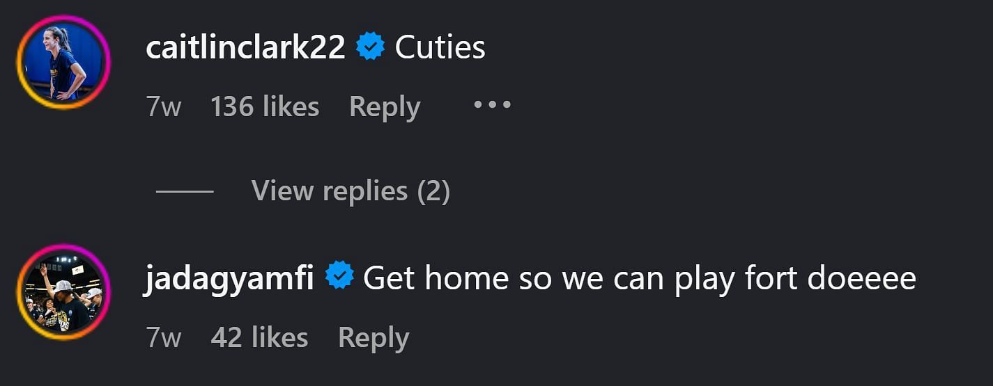 Comments on Gabbie Marshall's Instagram post (@gabbie.marshall/IG)